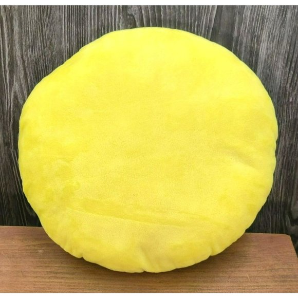 Emoji Plush Throw Pillow 12 Inch Yellow Happy Smiling Face Love Heart Eyes - Picture 2 of 3